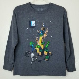 Jinx Minecraft Longsleeve Graphic Tee Size: YM